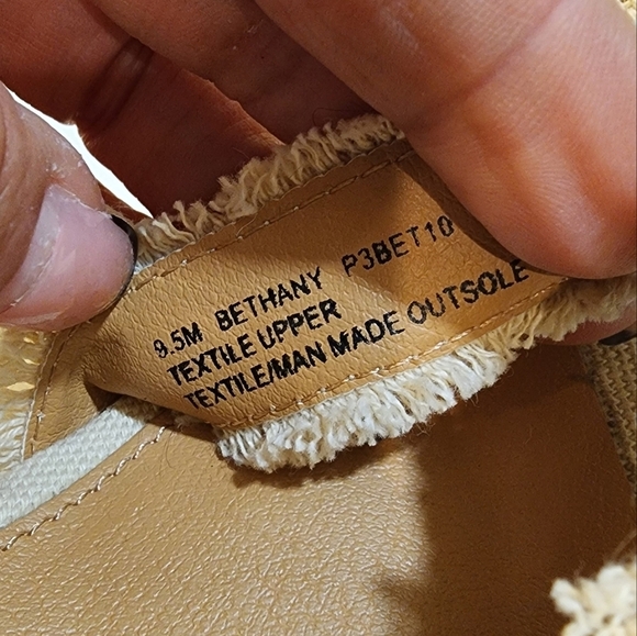 TOMMY BAHAMA Bethany Women's Cream textil Upper Wedges Strappy  Sandals 9.5M - Picture 9 of 14